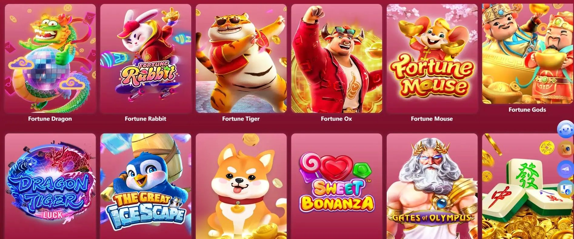 Antarmuka aplikasi mobile janji slot dengan pilihan pembayaran